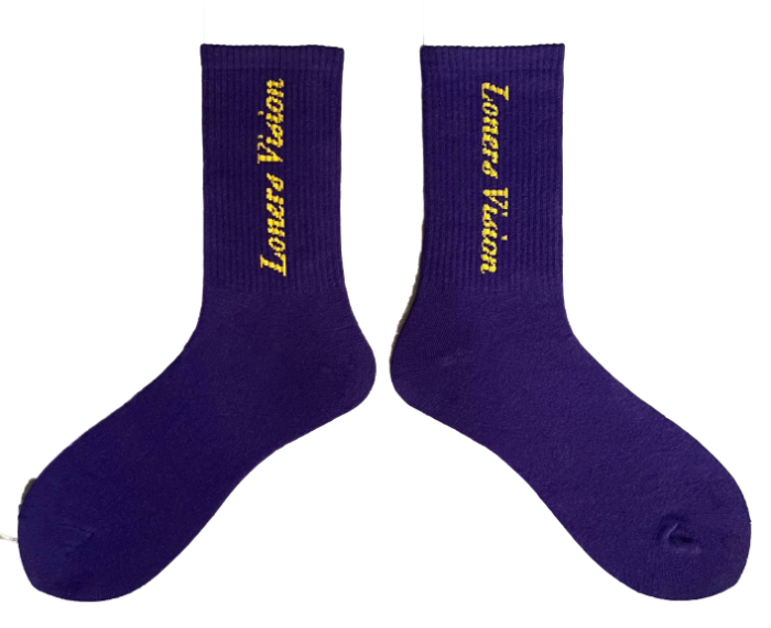 LV Tube Socks - Purple