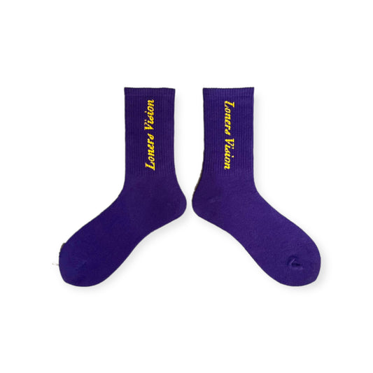 LV Tube Socks - Purple