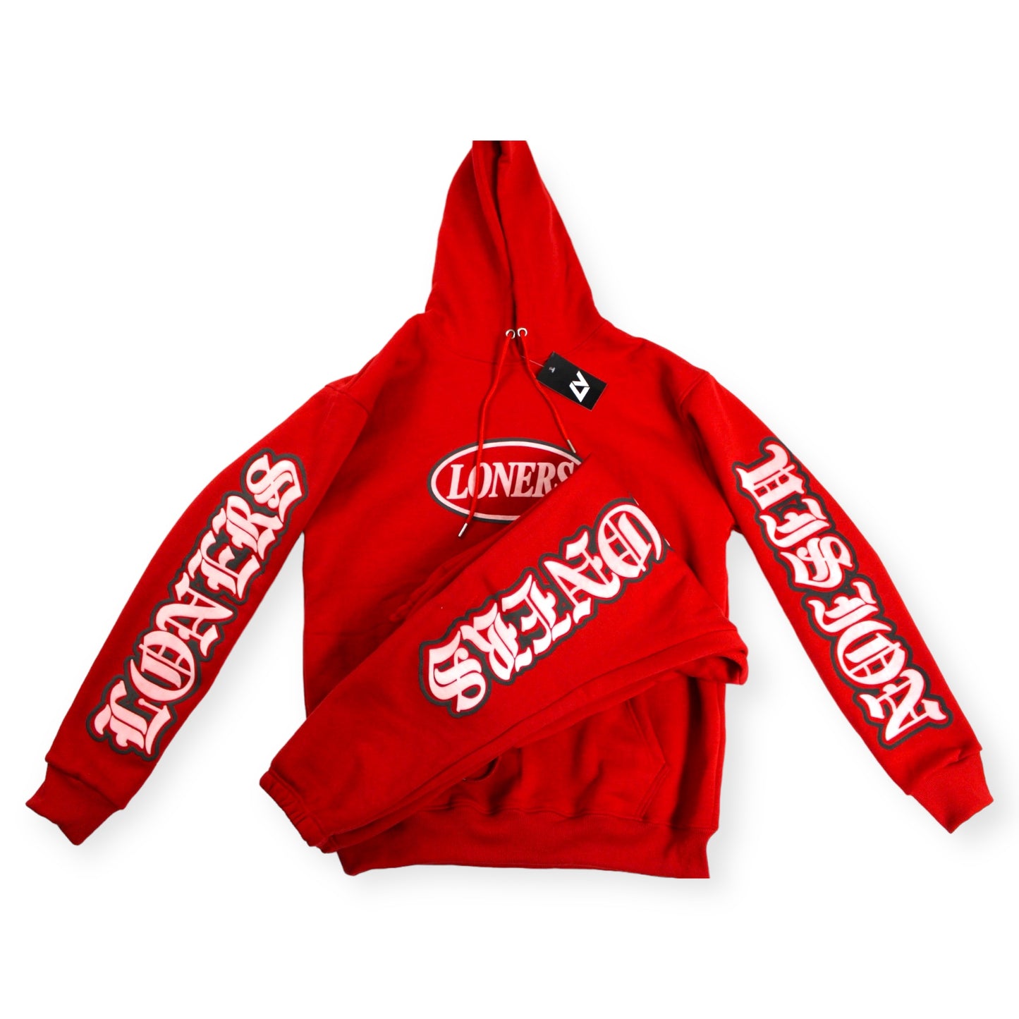 LV 3D Graphics Hoodie - Red